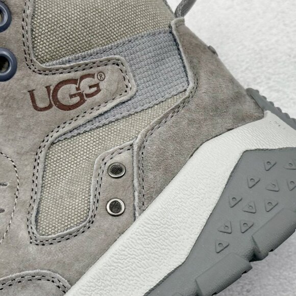 UGG Grey Shearling Work Boots - Picture 9 of 9